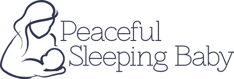 Peaceful Sleeping Baby Sticky Logo Retina